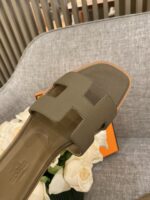 Hermes Slippers In Caviar Leather - Image 3