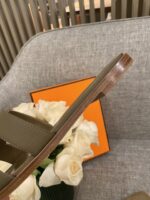 Hermes Slippers In Caviar Leather - Image 2