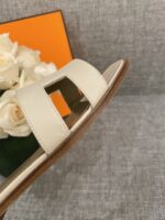 Hermes Slippers In Caviar Leather - Image 4