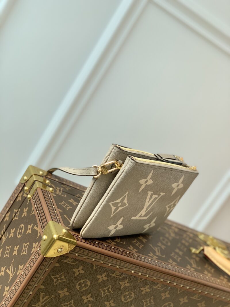 Louis Vuitton M80084 Pochette Double Zip Bag -20*12.5*3CM - Image 8