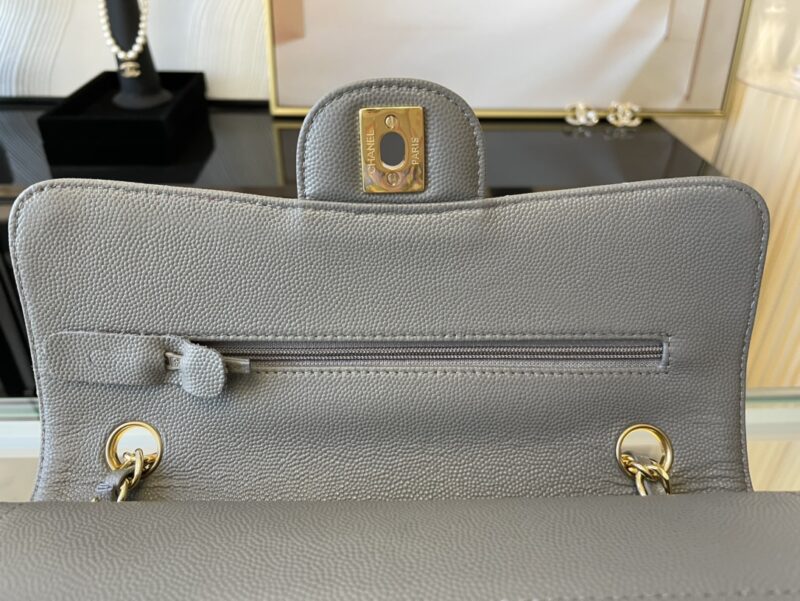 Ch@nel Flap Bag-Caviar-23CM - Image 9