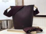 Celin Suau Sangle Bucket In Soft Grained Calfskin-17.5*24.5*12CM - Image 9
