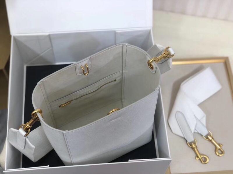 Celin Suau Sangle Bucket In Soft Grained Calfskin-17.5*24.5*12CM - Image 5