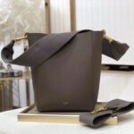Celin Suau Sangle Bucket In Soft Grained Calfskin-17.5*24.5*12CM