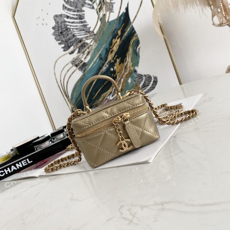 Ch@nel Vanity Bag-11.5x12x7CM - Image 2