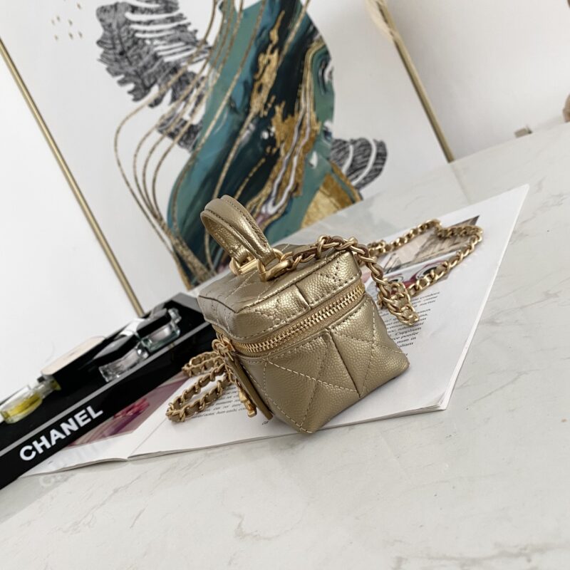 Ch@nel Vanity Bag-11.5x12x7CM - Image 5