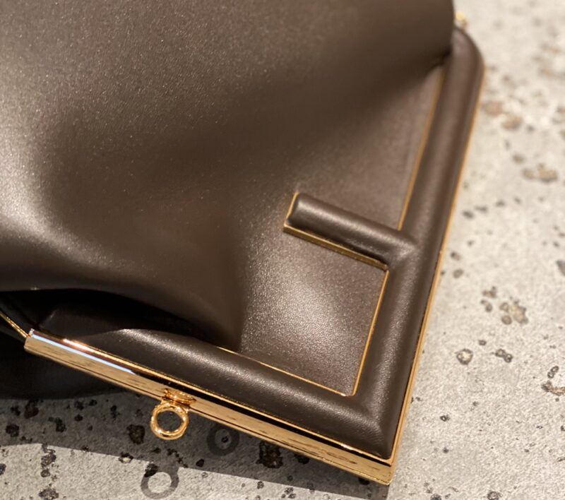 Fendi  First Bag-26*18*9.5/32.5*23.5*15CM(Brown) - Image 2