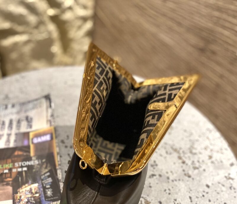 Fendi  First Bag-26*18*9.5/32.5*23.5*15CM(Brown) - Image 6