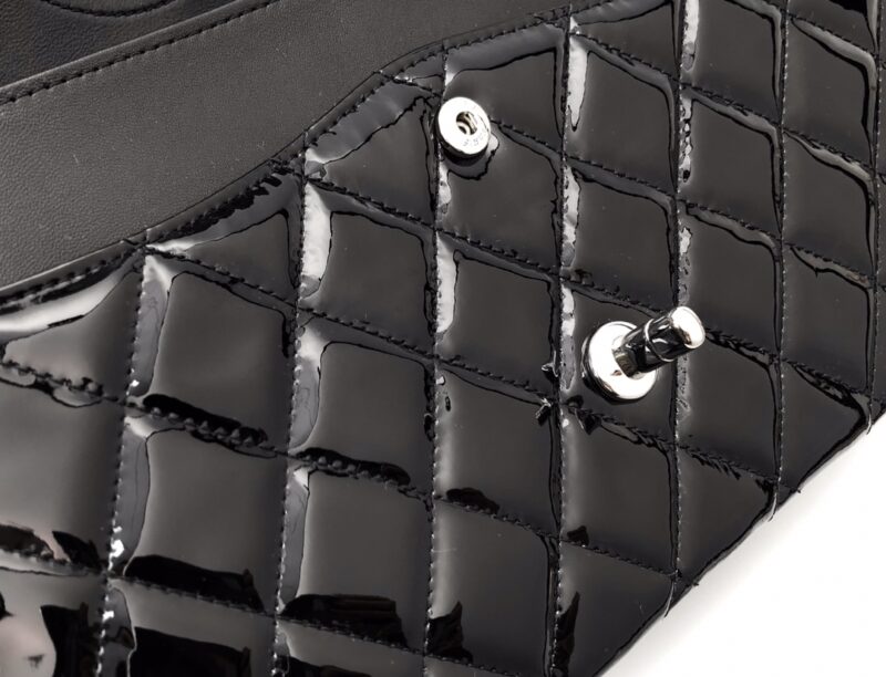 Ch@nel Flap Bag-Silver Hardware-30CM - Image 2