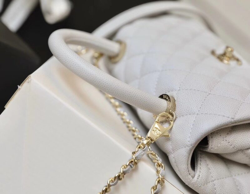 Ch@nel Coco Handlebag-Gold Hardware-23&28CM - Image 5