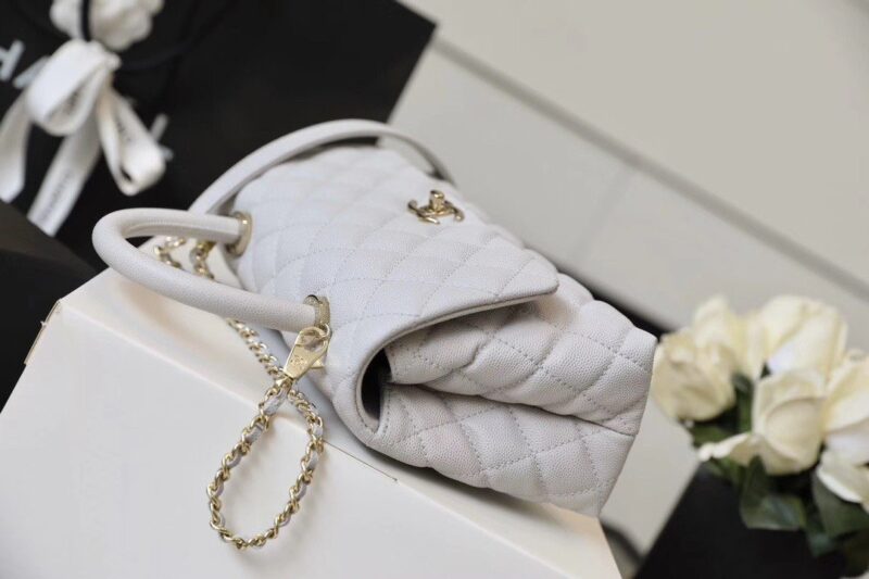 Ch@nel Coco Handlebag-Gold Hardware-23&28CM - Image 6