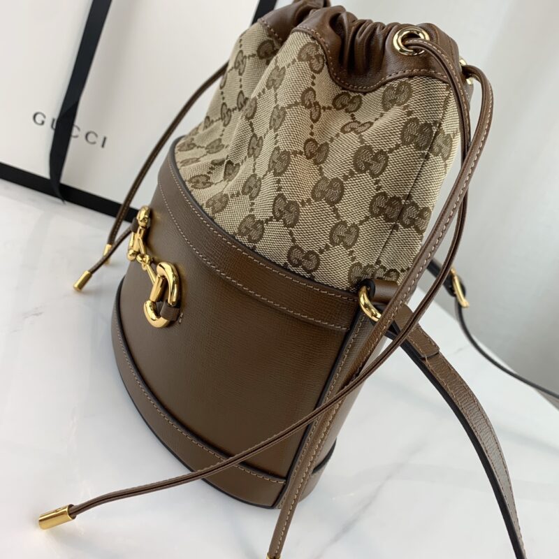 Gucci 1955 Horsebit Bucket Bag-22*25*12CM - Image 3