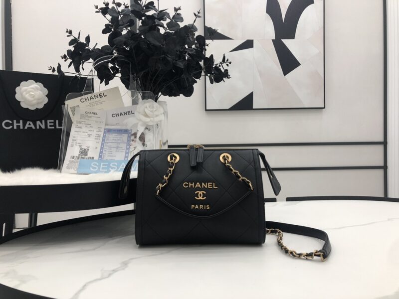 Ch@nel Boston Pillow Bag-22.5*13*18CM - Image 3