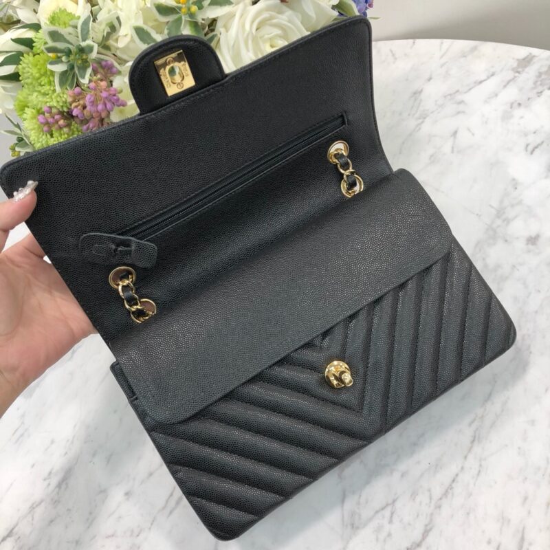 Ch@nel Flap Bag-Caviar Leather-25CM - Image 2