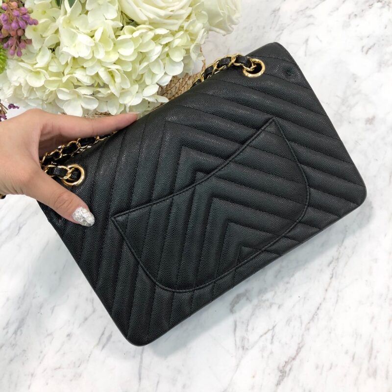 Ch@nel Flap Bag-Caviar Leather-25CM - Image 6