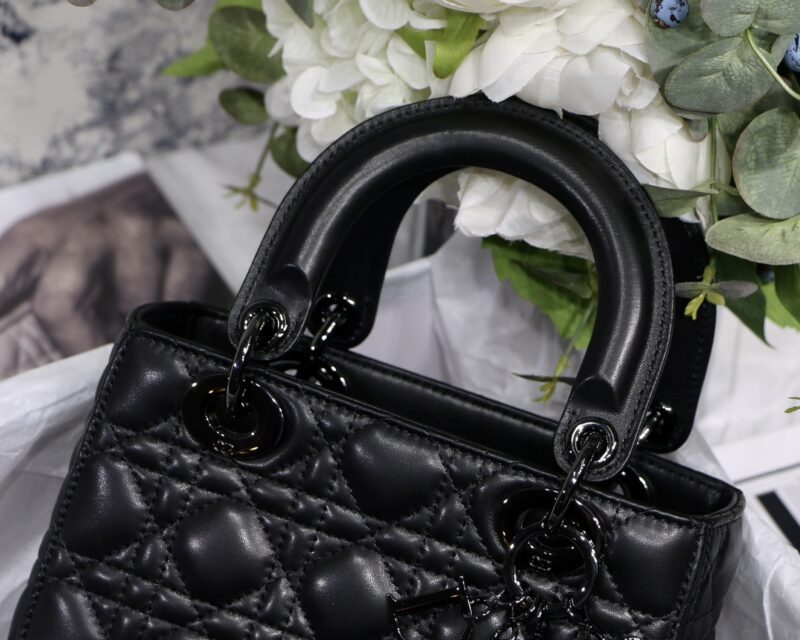 Lady Diro Bag-Black Hardware-20*16.5*8CM - Image 3