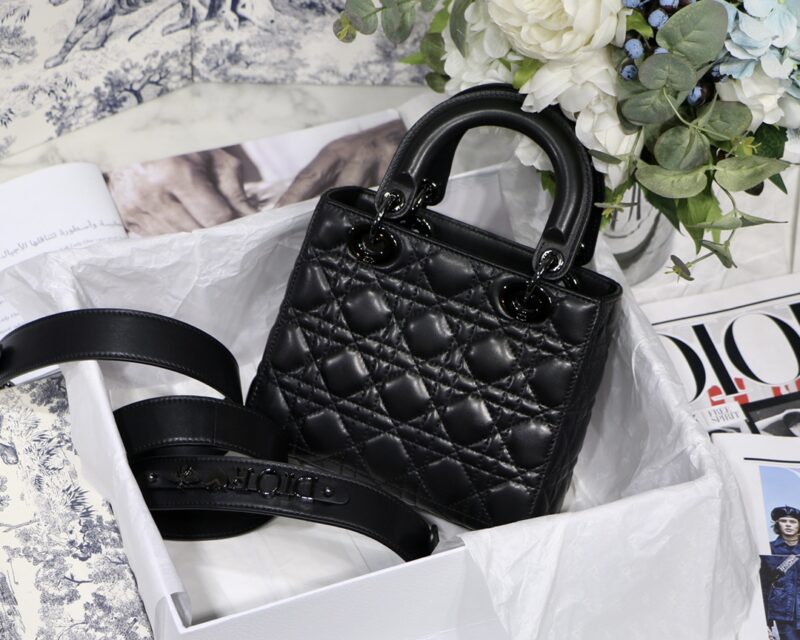 Lady Diro Bag-Black Hardware-20*16.5*8CM - Image 4