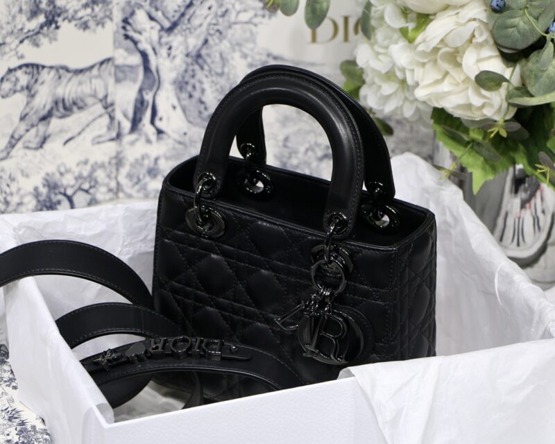 Lady Diro Bag-Black Hardware-20*16.5*8CM - Image 5