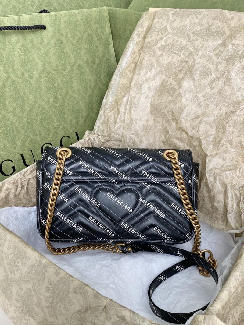 Gucci&Balenciaga Marmont Bag-26*15*7CM - Image 7