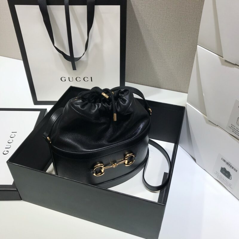 Gucci 1955 Horsebit Bucket Bag-22*25*12CM - Image 5