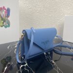 Prada 1BP020 Saffiano Chain Bag-20*12*4CM - Image 4
