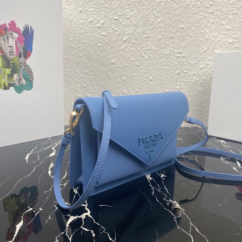 Prada 1BP020 Saffiano Chain Bag-20*12*4CM - Image 4