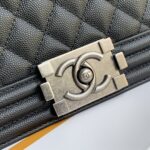 Ch@nel Boy Bag-Caviar-25CM - Image 8