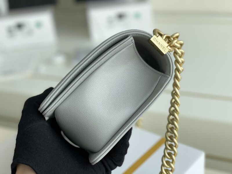 Ch@nel Boy Bag-Caviar-25CM - Image 5