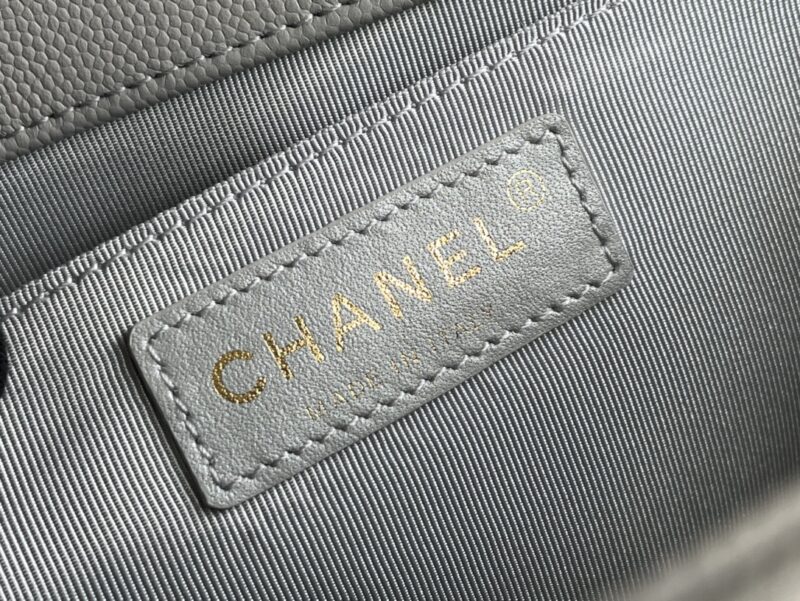 Ch@nel Boy Bag-Caviar-25CM - Image 7