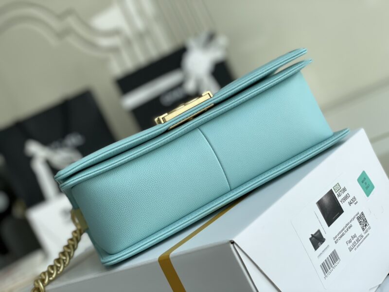 Ch@nel Boy Bag-Caviar-25CM - Image 3