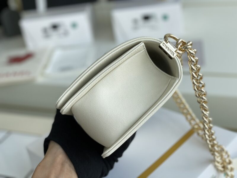 Ch@nel Boy Bag-Caviar-25CM - Image 2