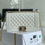 Ch@nel Boy Bag-Caviar-25CM