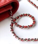 Ch@nel Wallet On Chain-Silver Hardware-19*12*3.5CM - Image 3