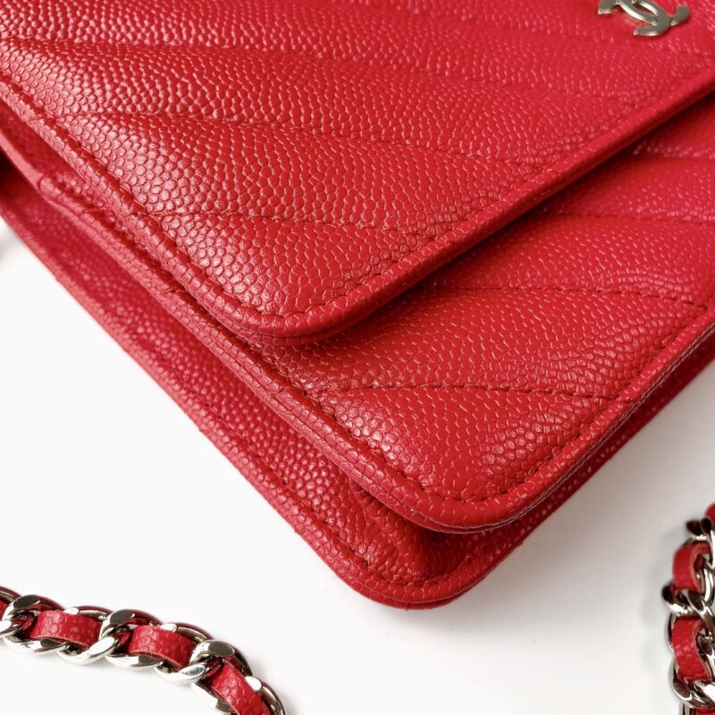 Ch@nel Wallet On Chain-Silver Hardware-19*12*3.5CM - Image 4