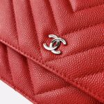 Ch@nel Wallet On Chain-Silver Hardware-19*12*3.5CM - Image 9