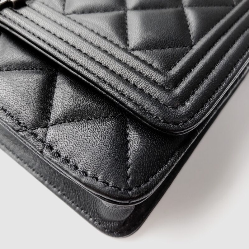 Ch@nel Wallet On Chain-Silver Hardware-19*12*3.5CM - Image 4