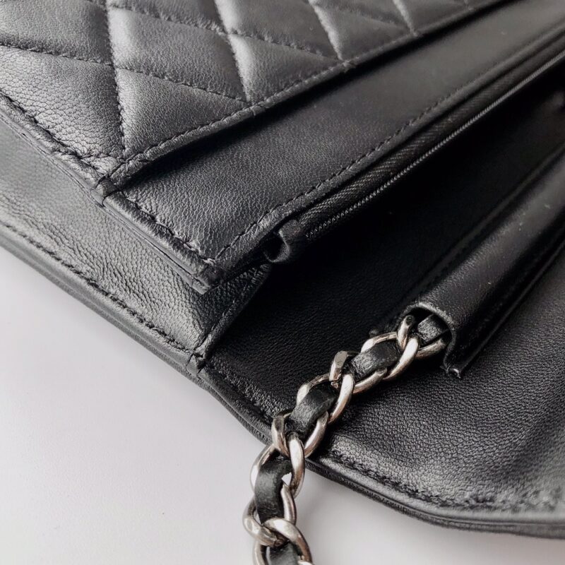 Ch@nel Wallet On Chain-Silver Hardware-19*12*3.5CM - Image 5