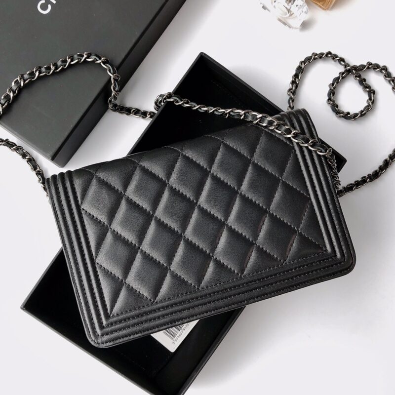 Ch@nel Wallet On Chain-Silver Hardware-19*12*3.5CM - Image 7