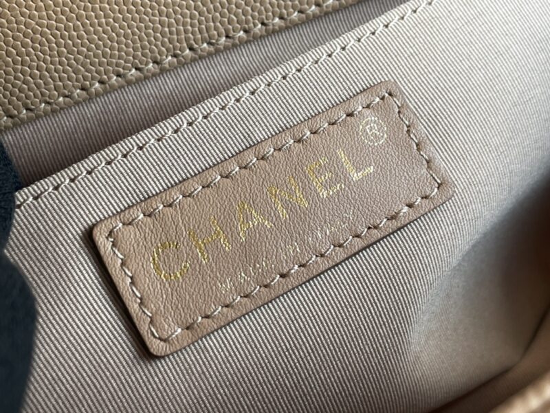 Ch@nel Boy Bag-Caviar-25CM - Image 9