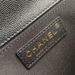 Ch@nel Boy Bag-Caviar-25CM - Image 4