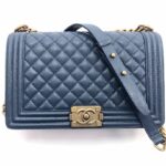 Ch@nel Boy Bag-Caviar-28CM