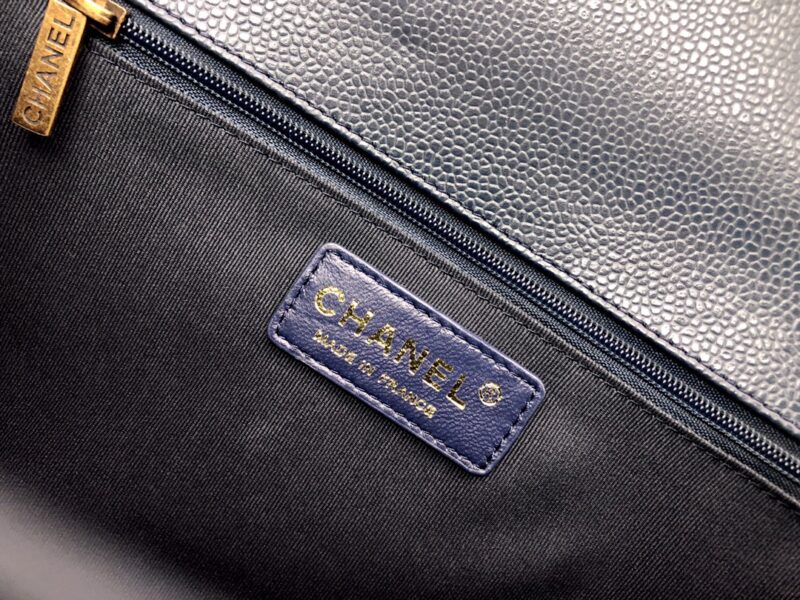 Ch@nel Boy Bag-Caviar-28CM - Image 7