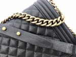 Ch@nel Boy Bag-Caviar-28CM - Image 3