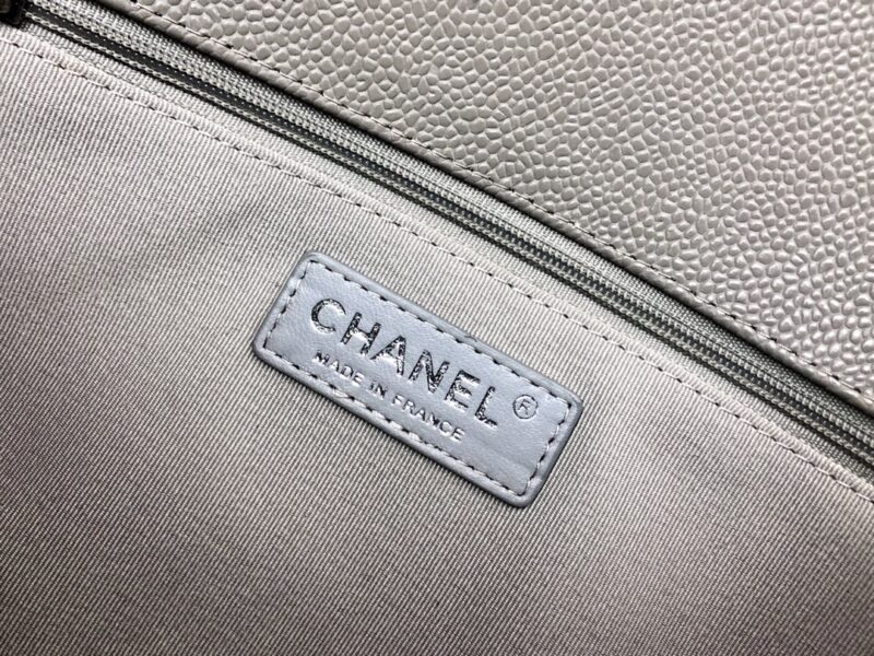 Ch@nel Boy Bag-Caviar-28CM - Image 8