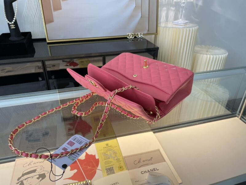 Ch@nel Flap Bag-Lambskin-Gold Hardware-25CM - Image 7