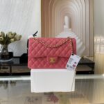 Ch@nel Flap Bag-Lambskin-Gold Hardware-25CM