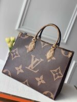 Louis Vuitton Small Onthego Handbag-35*28*15CM(Black strap) - Image 5