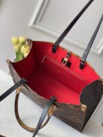 Louis Vuitton Small Onthego Handbag-35*28*15CM(Black strap) - Image 8