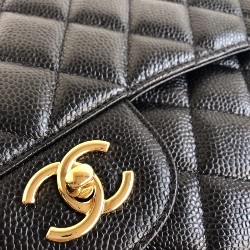 Ch@nel Flap Bag-Caviar Leather-Maxi-33CM - Image 4