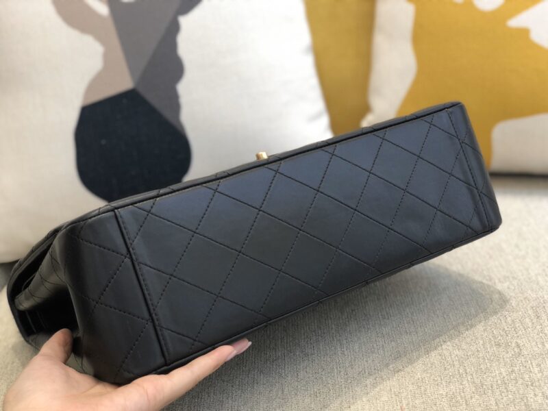 Ch@nel Flap Bag-Lambskin Leather-Maxi-33CM - Image 4